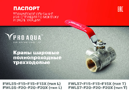 Паспорт трёхходовой ШК