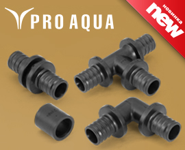 У нас появились PPSU фитинги c PVDF гильзами  для систем водоснабжения PRO AQUA