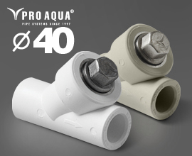 Новый диаметр сетчатых фильтров PRO AQUA для систем водоснабжения PRO AQUA