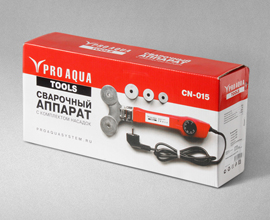 Новинка – ручной компактный сварочный аппарат PRO AQUA TOOLS CN-015 для систем водоснабжения PRO AQUA