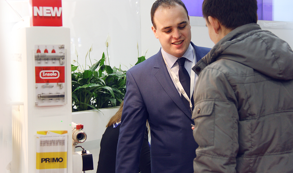 стенд компании Про Аква новинка коллекторы Insolo by PRO AQUA.JPG
